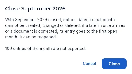 Closing September: Aeromec warns of what is missing and what is not exported (not closed).