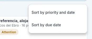 «Re-sort the queue»: sorts the whole queue in one go.