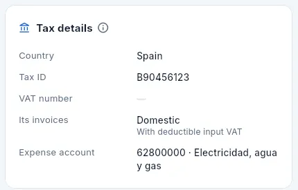 Electricidad Industrial del Aljarafe: an overhead supplier with its expense account.