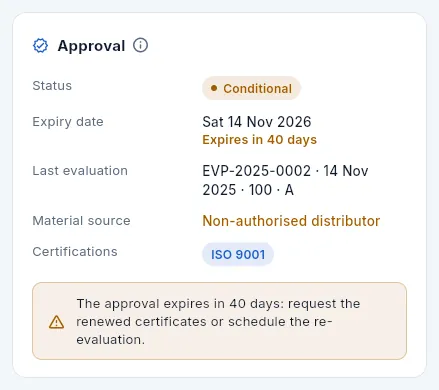 Distribution Aéronautique de Métaux SAS: conditional and a non-authorised distributor.