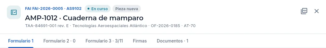 El mismo FAI visto por la oficina técnica (Lucía): puede consultarlo y sacar el PDF, pero no medir ni liberarlo.