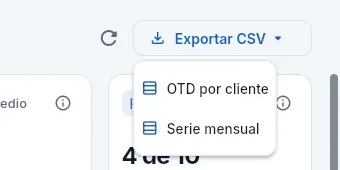 Exportar CSV, con un informe de varias tablas.