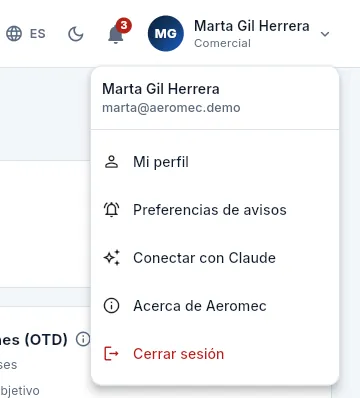 El de Marta, del perfil Comercial.