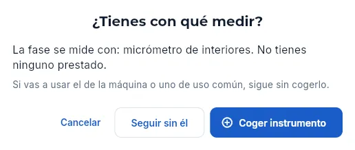 Antes de empezar: el plan de control pide un instrumento que Rafael no tiene (sin confirmar).