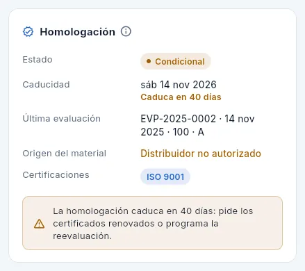Distribution Aéronautique de Métaux SAS: condicional y distribuidor no autorizado.