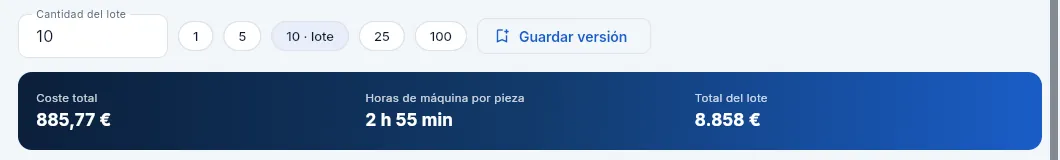 El escandallo visto por oficina técnica: costes sí, precio objetivo no.